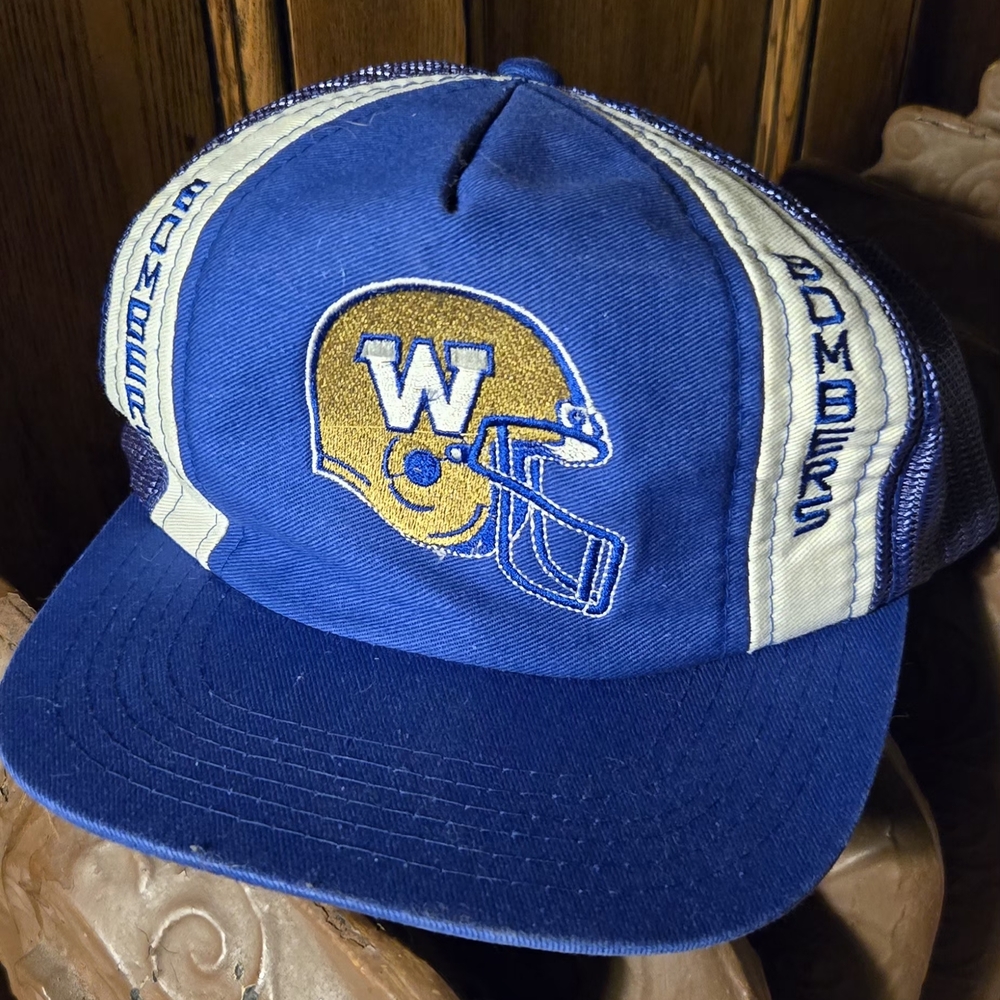 VTG 80s Winnipeg Blue Bombers Trucker Hat